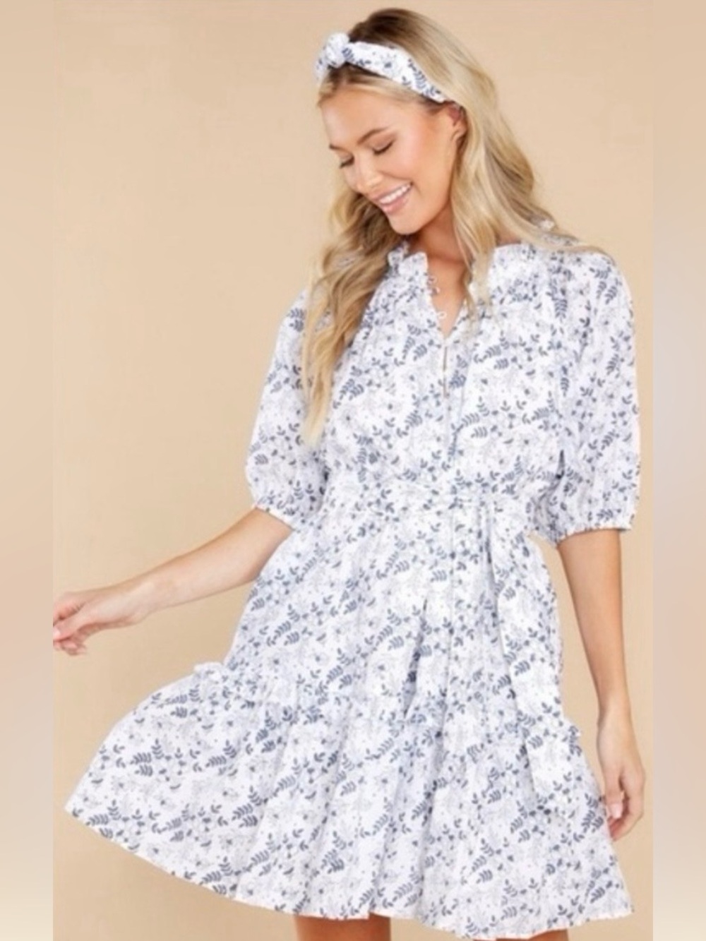 Cleobella cottagecore floral dress